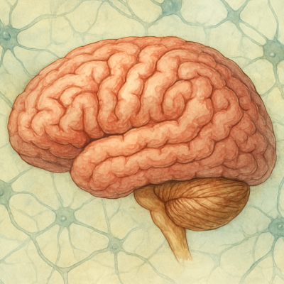 ilustração do cérebro humano